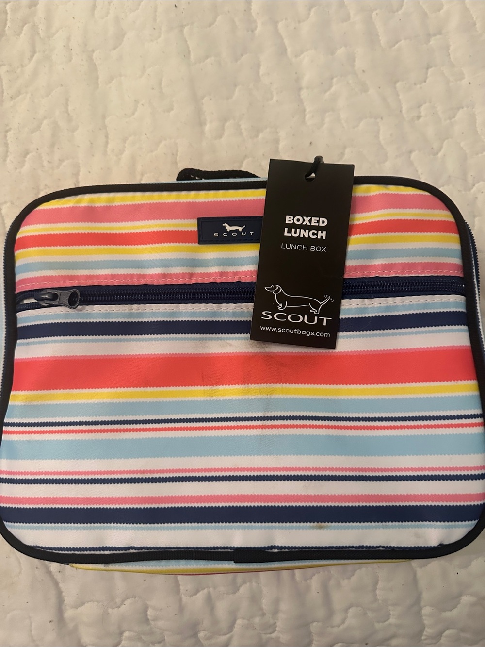 Scout Striped Boxed Lunch - Pink, Yellow, Blue, Navy